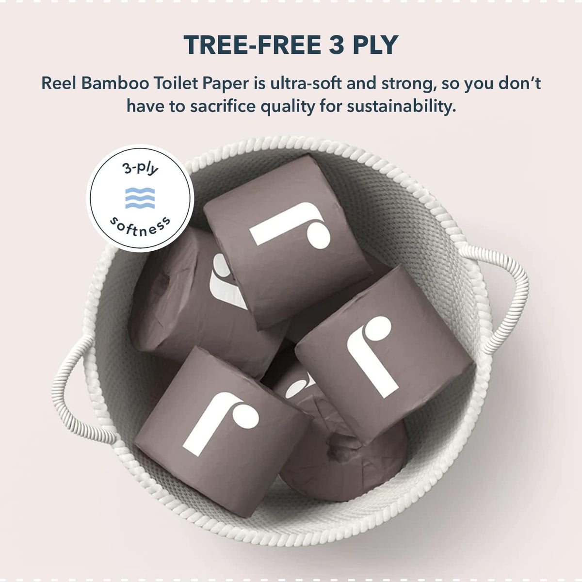 Bulk Reel Premium Toilet Paper - 2 Pack - 48 Rolls of Toilet Paper - 3-Ply Made From Tree-Free