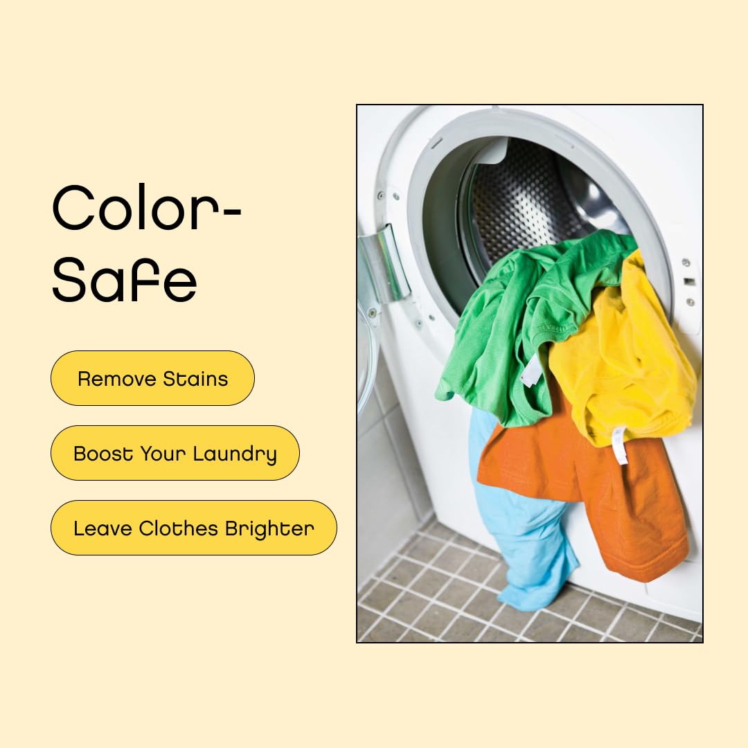 AspenClean Oxygen Whitener & Color Safe Stain Remover | Unscented | Hypoallergenic Bleach