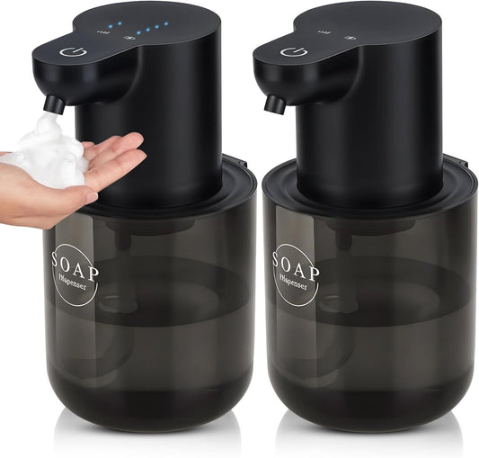 2 Pack Automatic Soap Dispenser, Touchless Automatic Foaming Soap Dispenser, Electric Wall Mounted