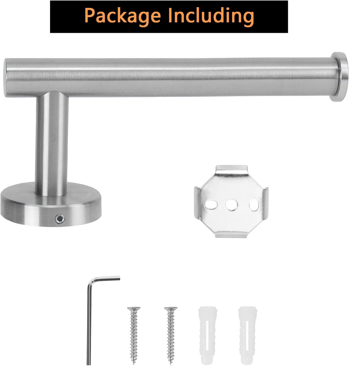 NearMoon Bathroom Toilet Paper Holder, Premium SUS304 Stainless Steel Rustproof Wall Mounted Toilet