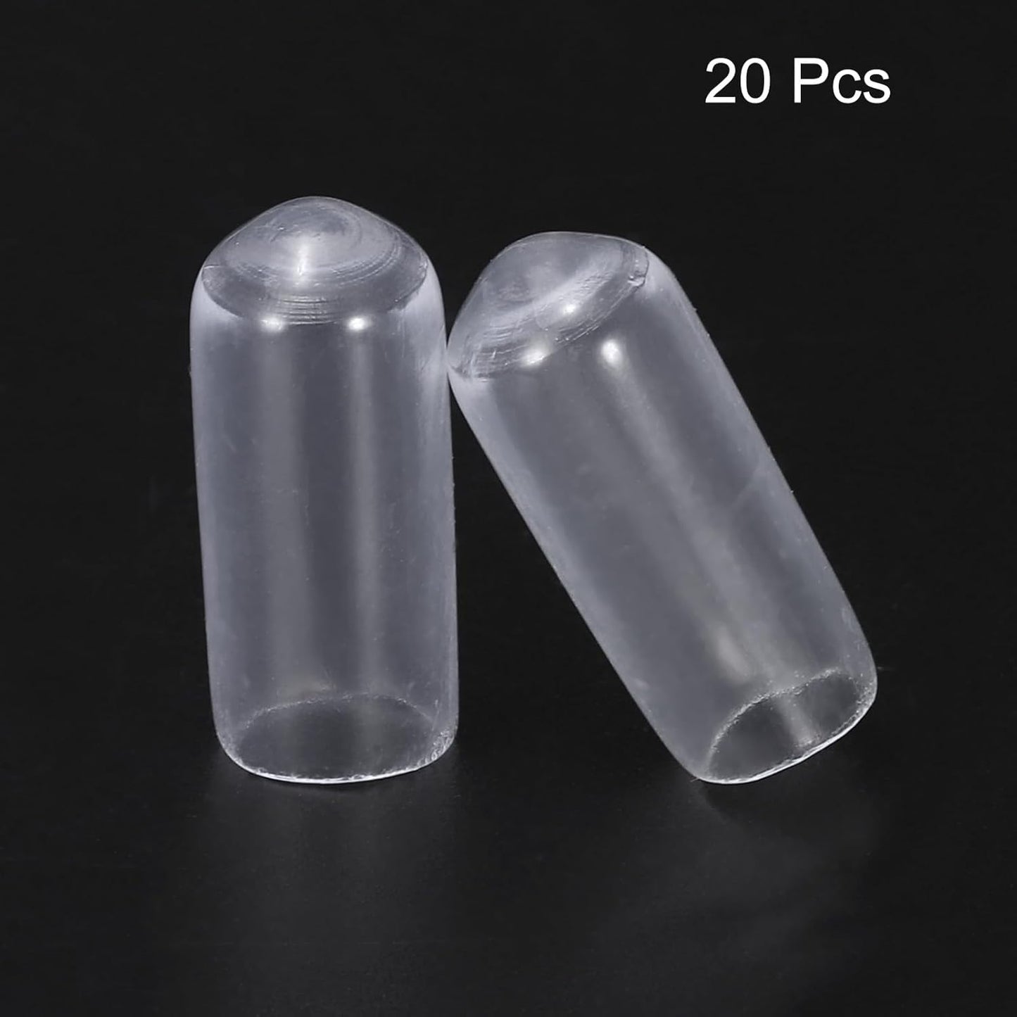 uxcell 20pcs Rubber End Caps 6mm(1/4") ID Vinyl PVC Round Tube Bolt Cap Cover Screw Thread