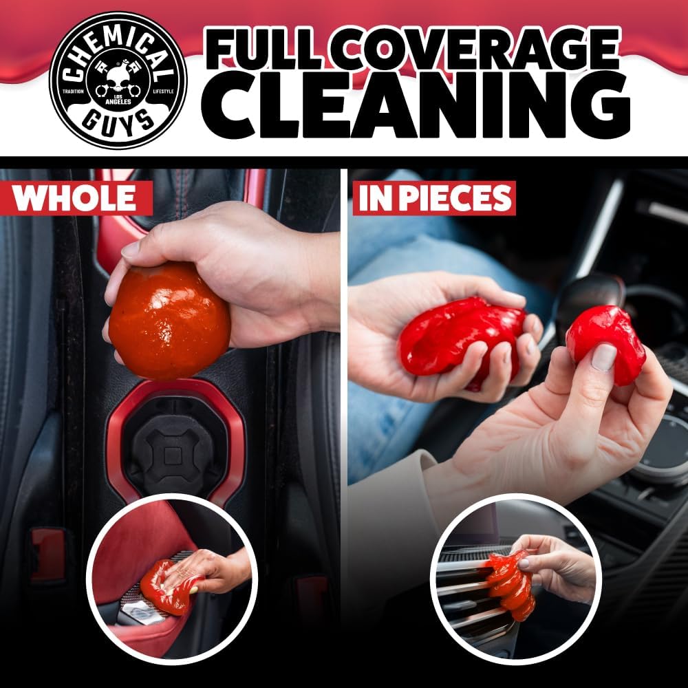 Chemical Guys Sticky Icky Car Cleaning Gel, Green Apple Scent - Detailing Kit, Automotive Dust Car