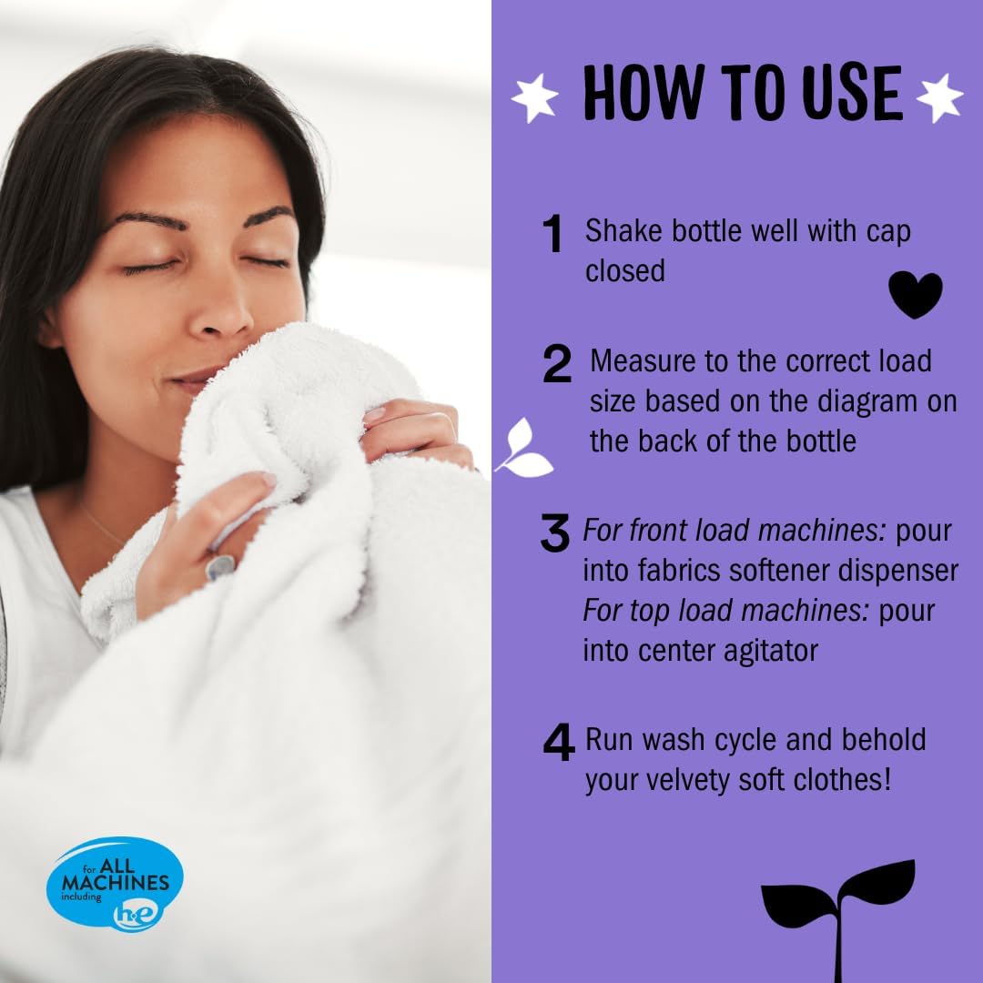 Molly’s Suds Fabric Softener Liquid for Sensitive Skin | Vinegar-Powered, Infused with Essential