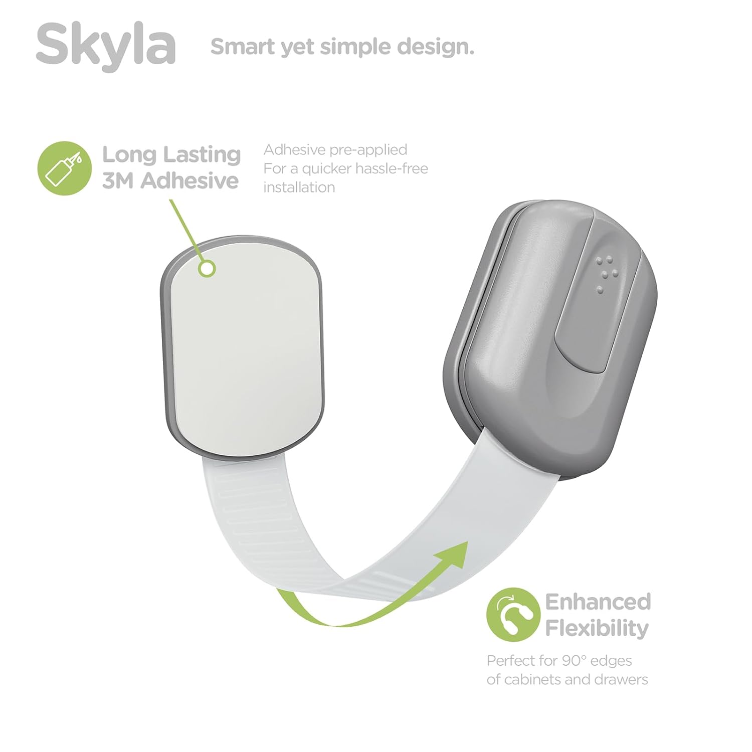Baby Proofing Child Safety Locks (12 Pack) by Skyla Homes - The Safest, Quickest and Easiest 3M