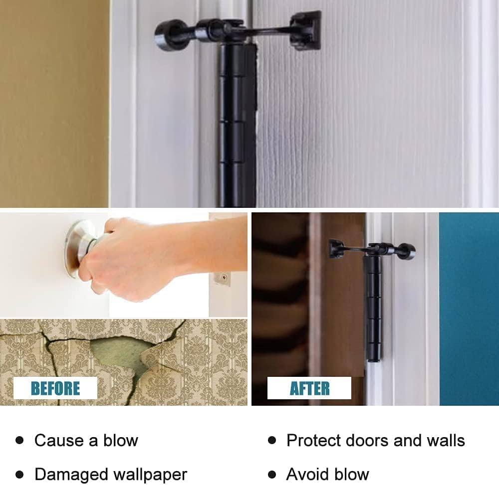 8 Pack Hinge Pin Oil Rubbed Bronze Door Stopper, Adjustable Heavy Duty Hinge Pin Door Stop with Oil