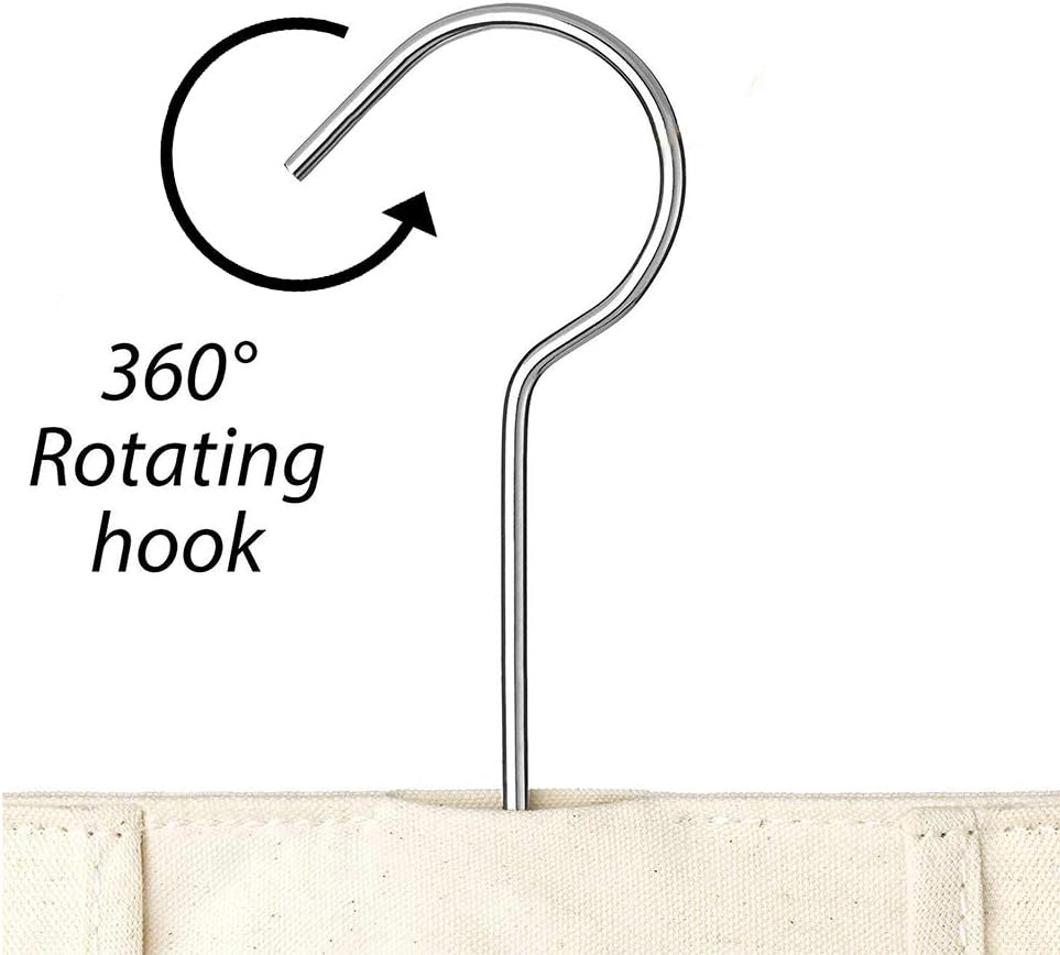 JIANWEI Canvas Clothespin Bag, Clothes Pins Bag Holder, Laundry Clothes Pin Storage Organizer with