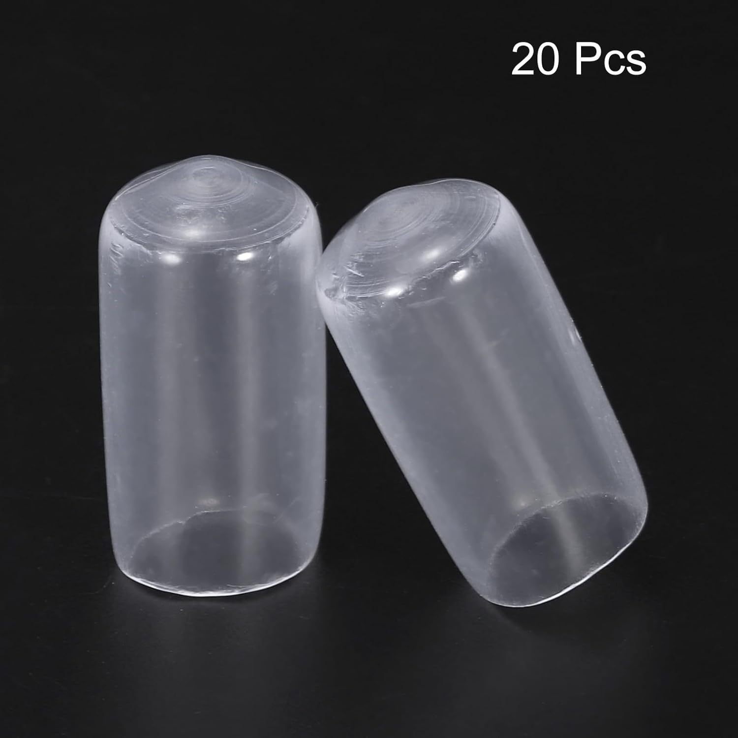 uxcell 20pcs Rubber End Caps 10mm(3/8") ID Vinyl PVC Round Tube Bolt Cap Cover Screw Thread