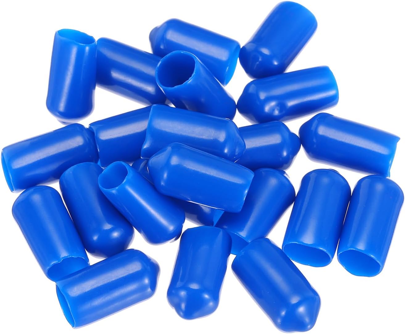 uxcell 20pcs Rubber End Caps 8mm(5/16") ID Vinyl PVC Round Tube Bolt Cap Cover Screw Thread