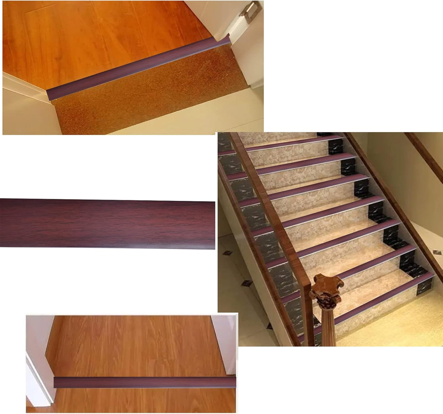 Floor/Door Flat Transition Strip & Self Adhesive Floor Vinyl Floor Edge Trim Laminate Floor Gap