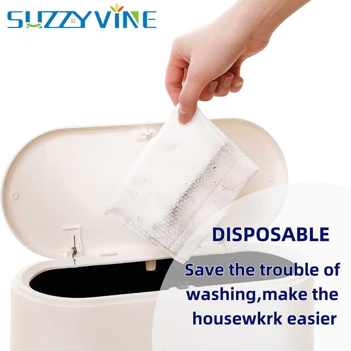 SUZZYVINE Dry Sweeping Cloths Mop Refills Disposable Floor Cleaning Wipes Compatible with Swiffer