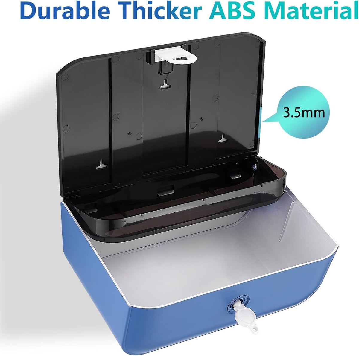 Paper Towel Dispenser Wall Mount - Adhesive Paper Wowel Holder for Bathroom Compact, Touchless Hand