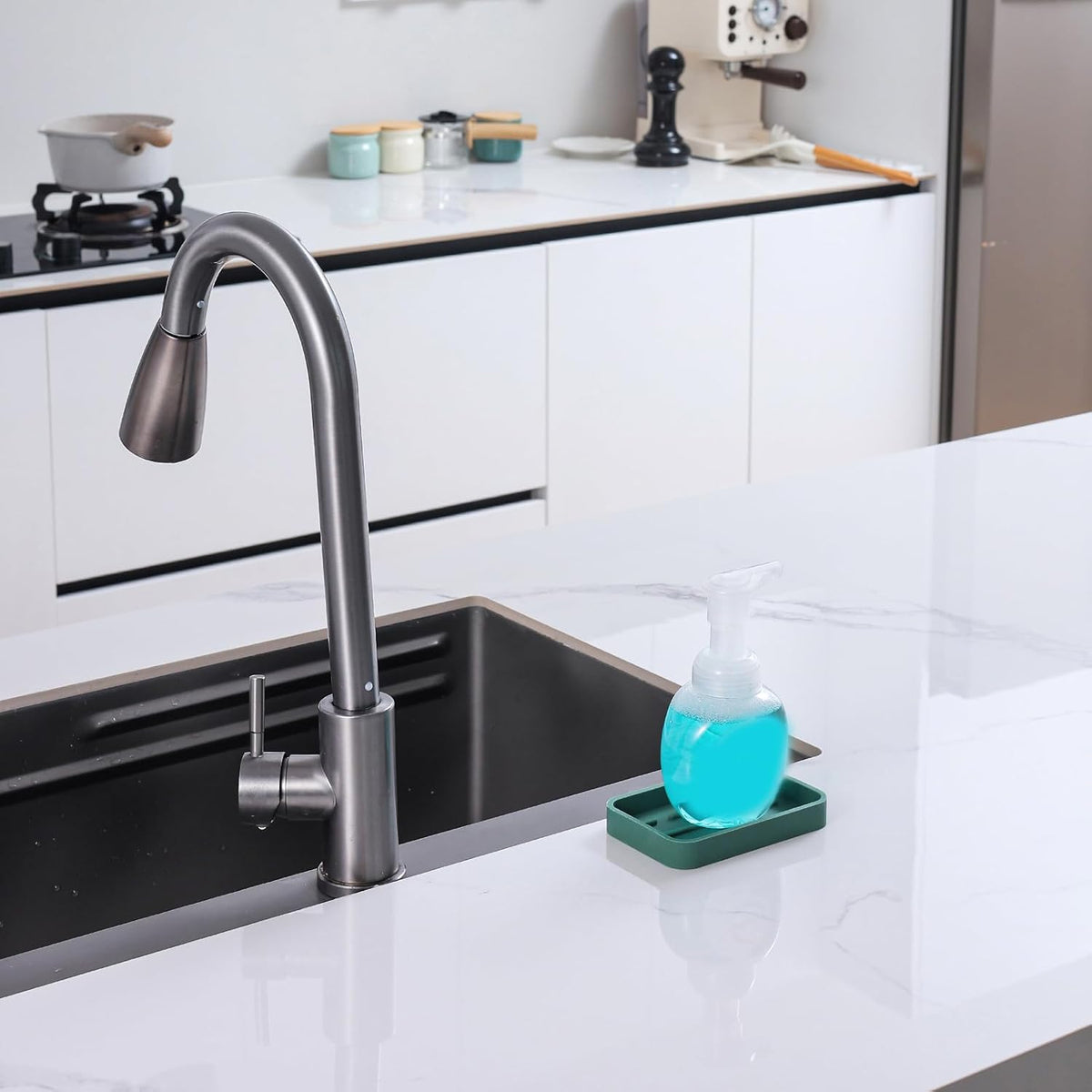 Silicone Kitchen Sink Organizer Tray for Multiple Usage,Easy Clean Sponges Holder for Kitchen