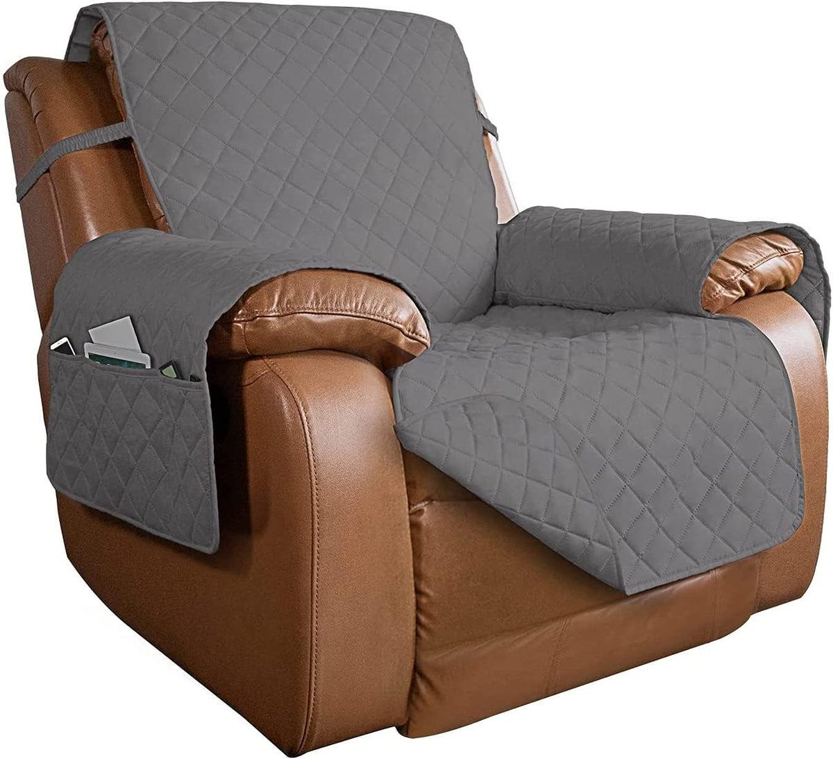 PureFit Reversible Quilted Sofa Cover, Water Resistant Slipcover Furniture Protector, Washable