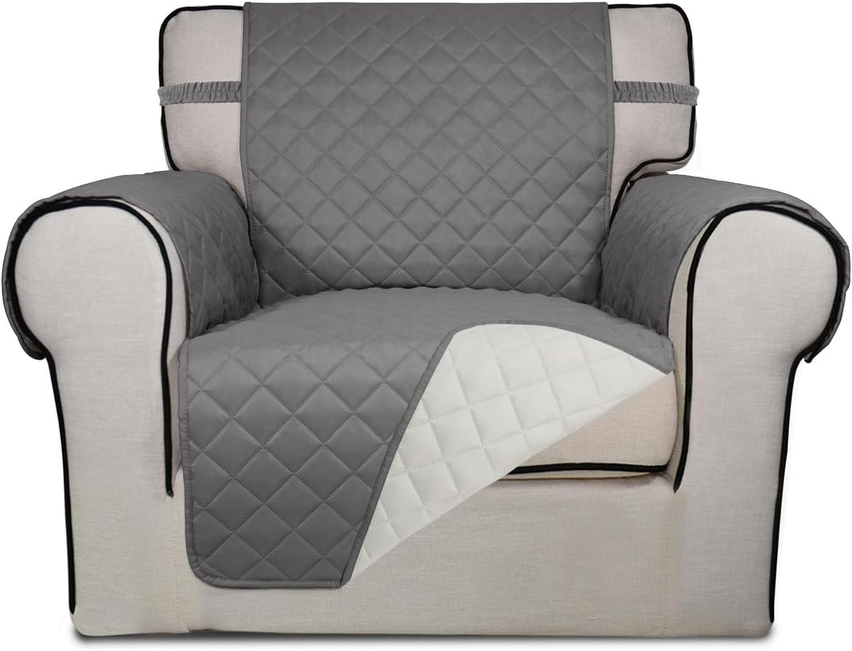 PureFit Reversible Quilted Sofa Cover, Water Resistant Slipcover Furniture Protector, Washable