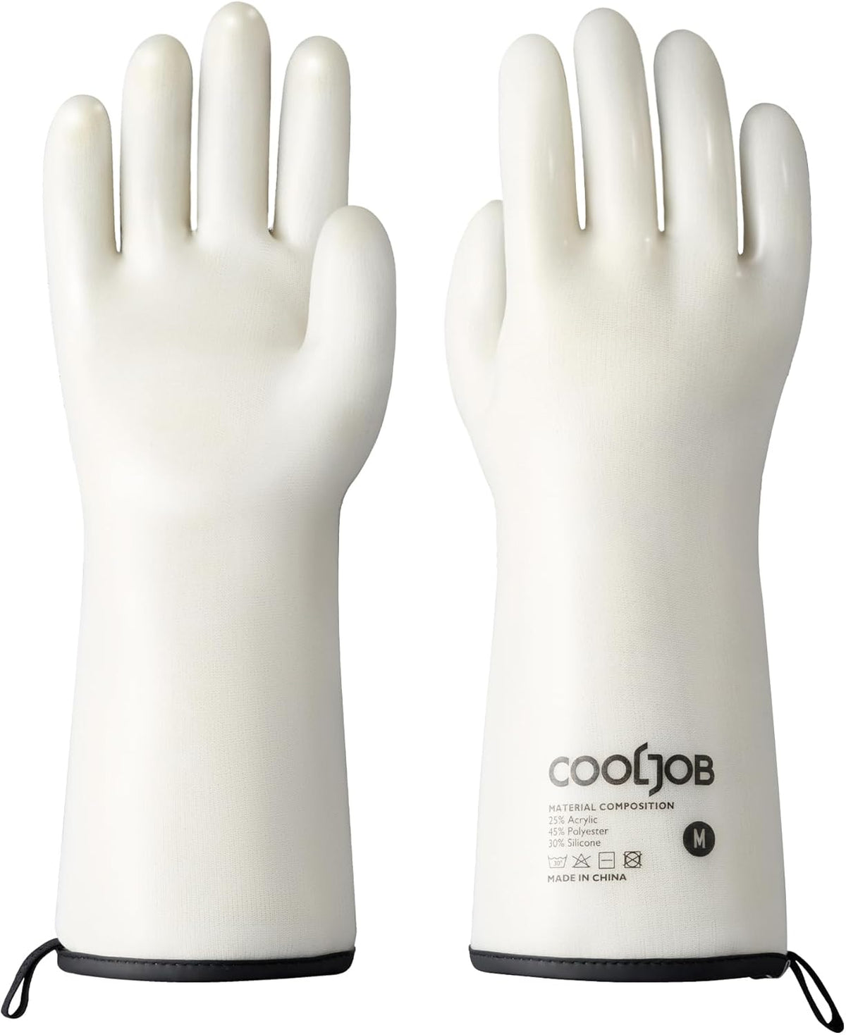 COOLJOB Heat Resistant Oven Gloves, Waterproof Liquid Silicone BBQ Grilling Gloves for Barbecue