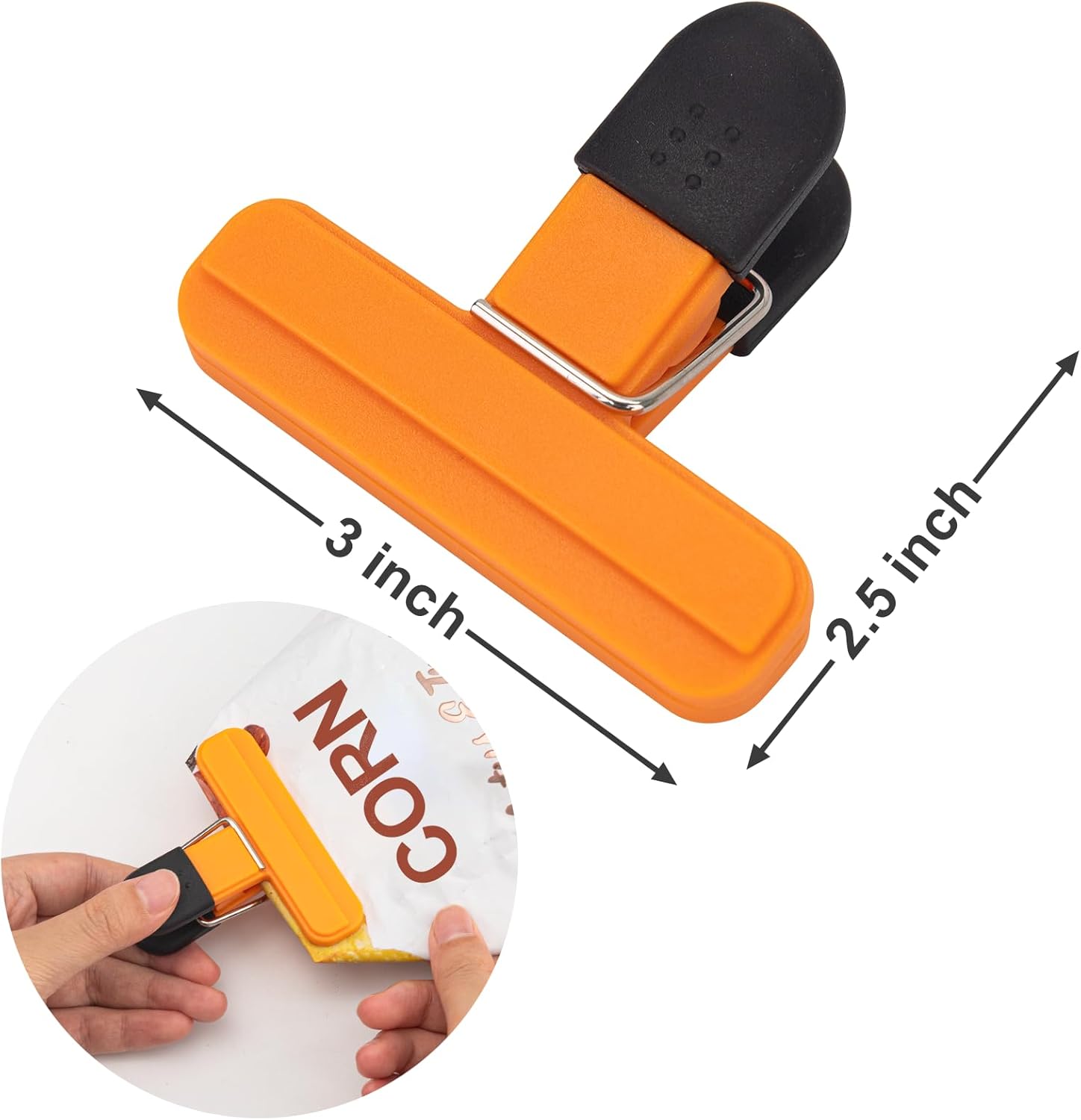 Chip Clips, 12 Pack Food Clips, Snack Bag Clip, Plastic Heavy Duty Seal Grips for Food Storage