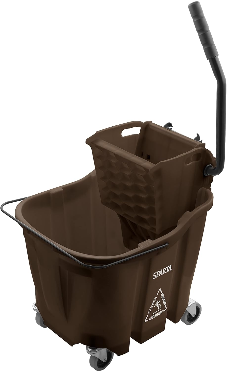 Carlisle FoodService Products Omnifit Mop Bucket with Side Press Wringer for Floor Cleaning