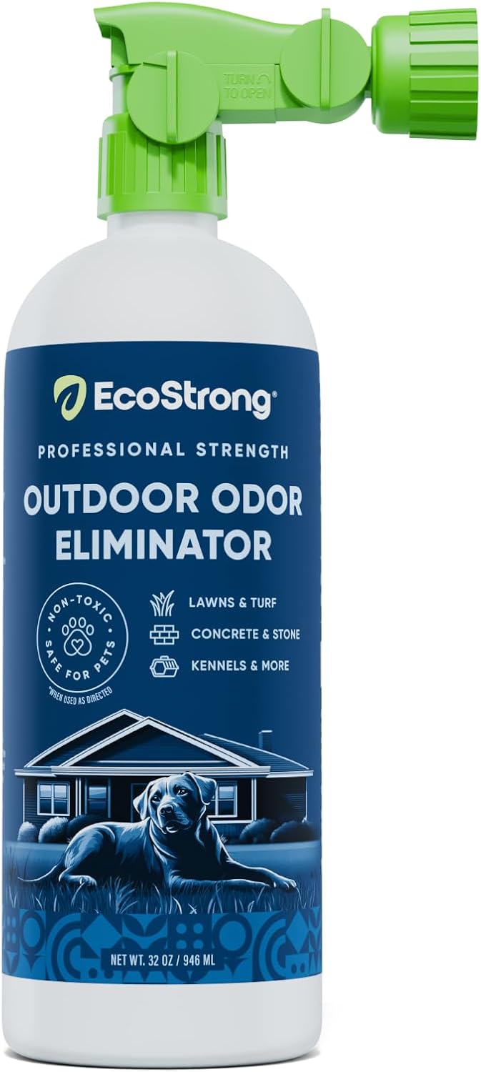 Outdoor Odor Eliminator | Outside Dog Urine Enzyme Cleaner – Powerful Pet, Cat, Animal Scent