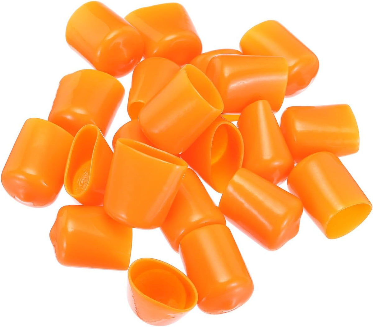 uxcell 20pcs Rubber End Caps 16mm(5/8") ID Vinyl PVC Round Tube Bolt Cap Cover Screw Thread