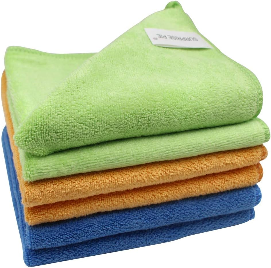 Microfiber Cleaning Cloth for Kitchen Housekeeping Dish Electronics Dust Rags Thick Lint Free Car
