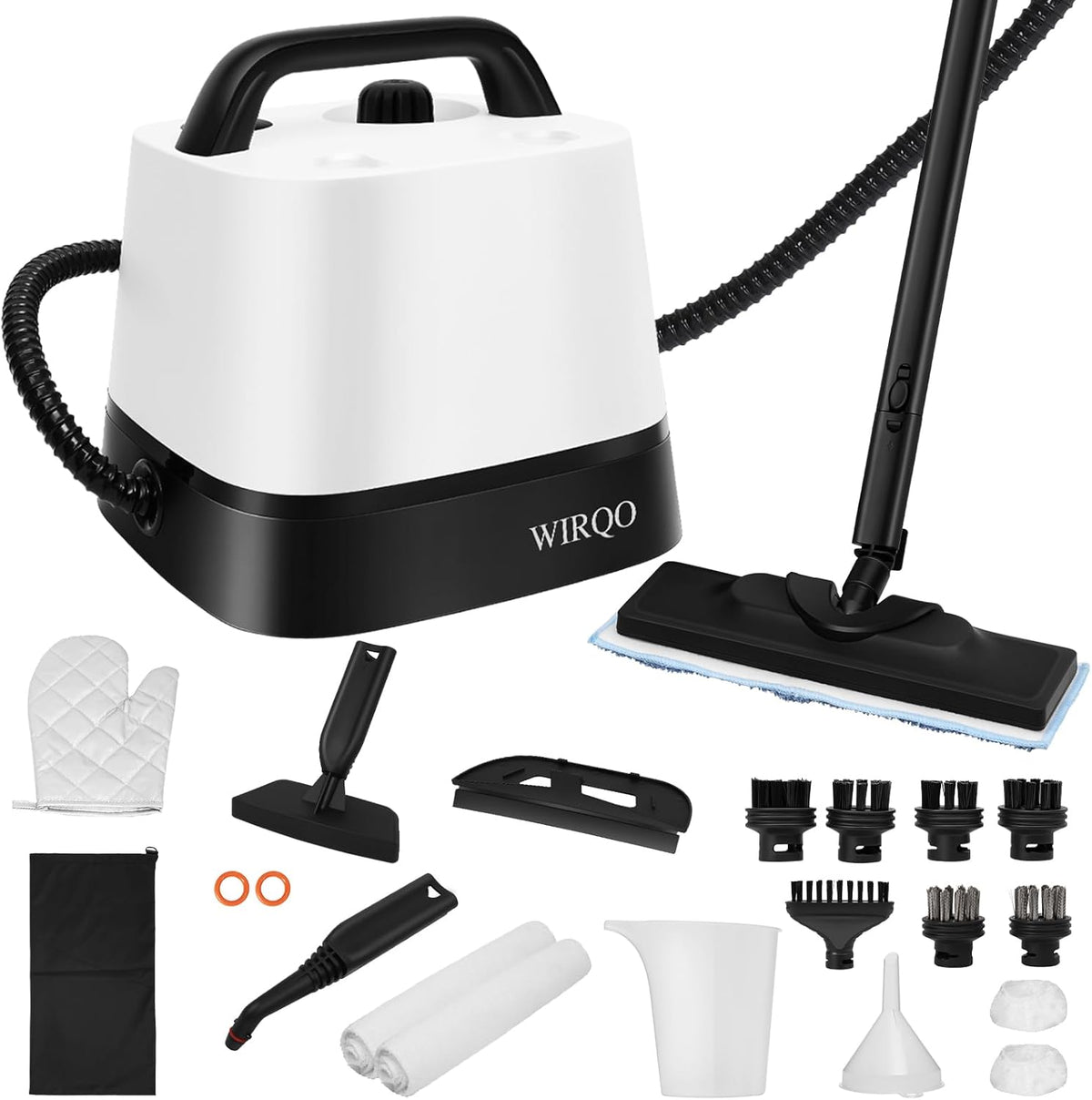 Steam Cleaner with 24-Piece Attachments, Multipurpose Steamer Mop for Home, Floor, Car, Grout