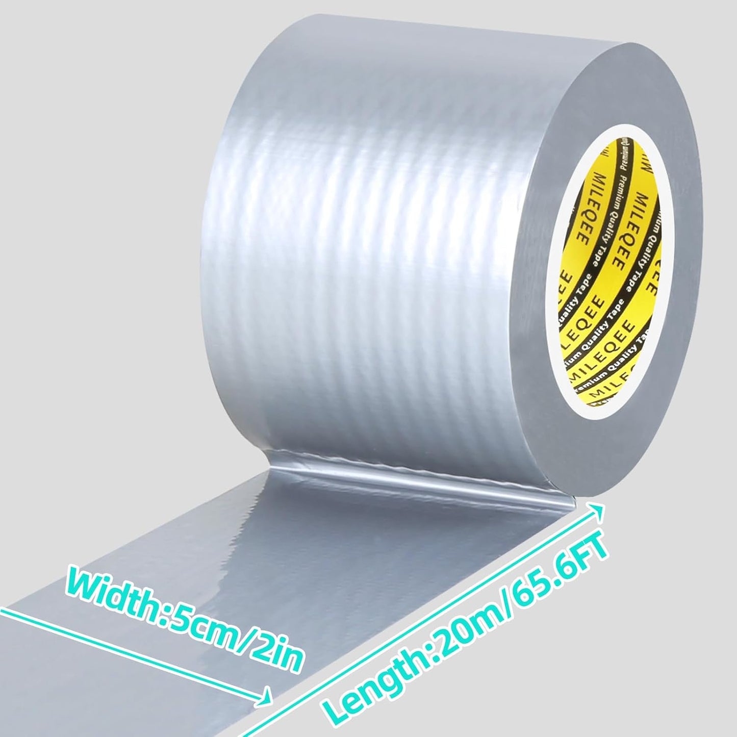 Window Weather Stripping Door Seal Tape Silver, 2in x 66FT, Automotive Weatherstrip Adhesive Seal