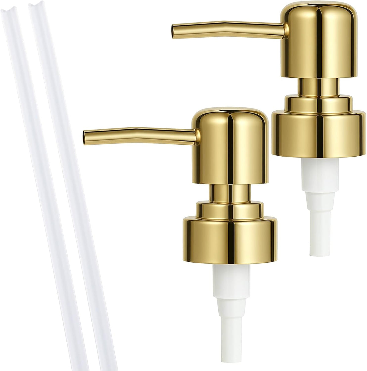 2 Pack Gold Soap Dispenser Pump Replacement Top Dispenser Pumps Refill Dispensers Liquid Hand Soap