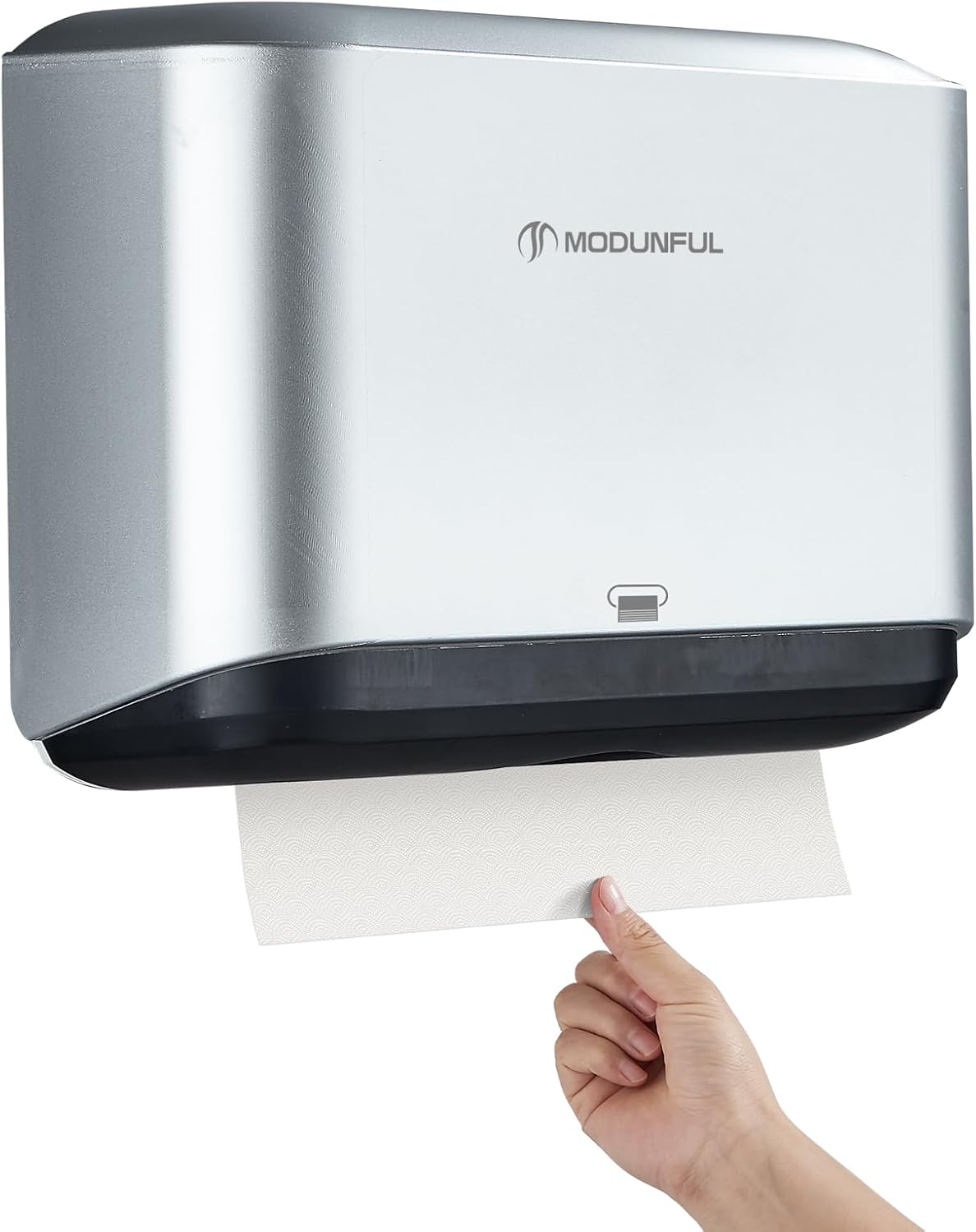Trifold Hand Towel Dispenser for Bathroom - C Fold Paper Towel Dispenser Wall Mount with No-Hole
