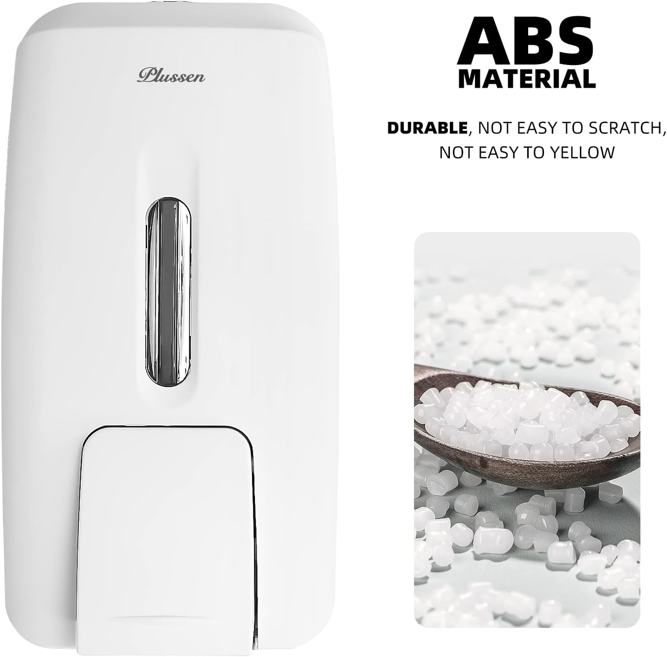Soap Dispenser Wall Mount Adhesive Commercial Soap Dispenser 800ml No Drill Hand Sanitizer