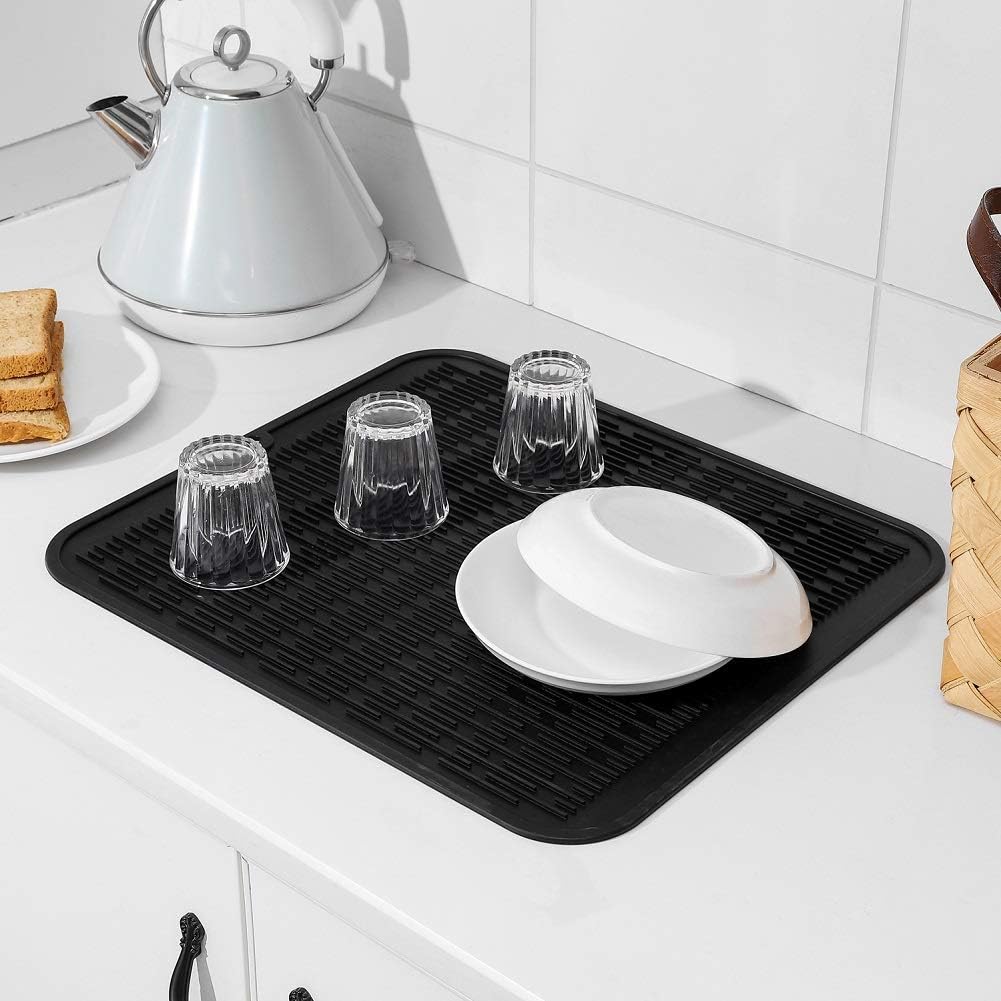 Silicone Dish Drying Mat for Multiple Usage,Easy clean,Eco-friendly,Heat-resistant Silicone Mat for