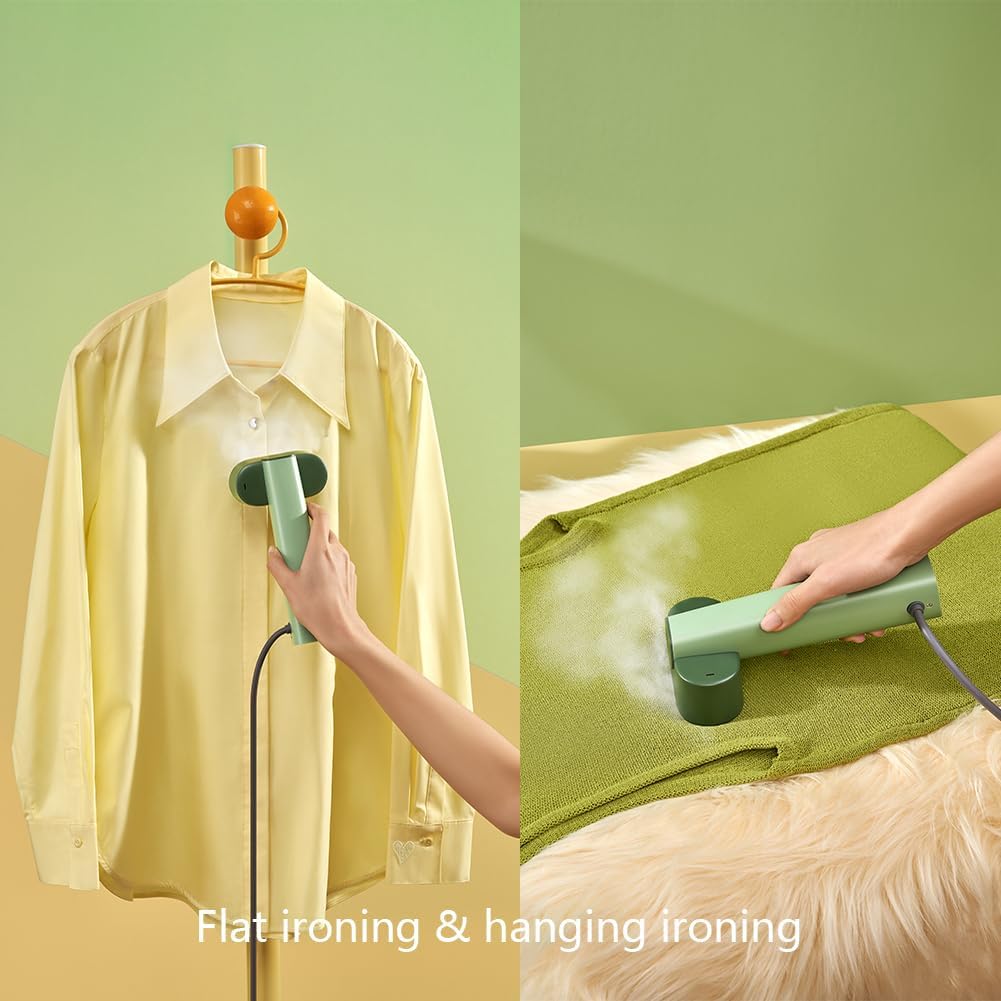 G6 Steamer for Clothes Portable 2-in-1 Travel Iron for Clothes, Just 0.7lbs Lightly, 10 Minutes of