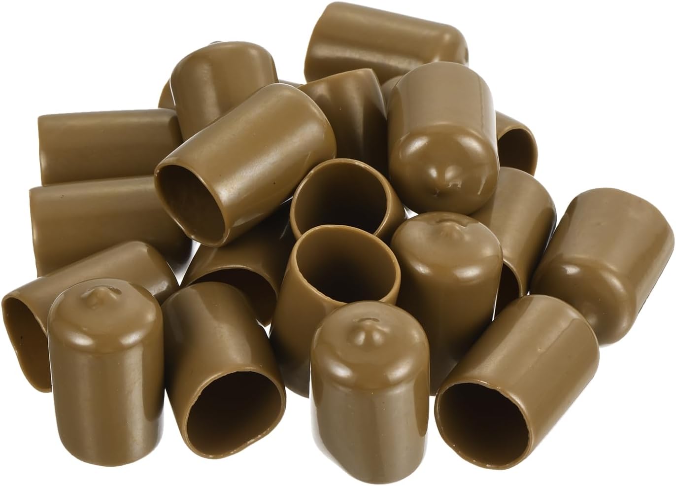uxcell 20pcs Rubber End Caps 18mm ID Vinyl PVC Round Tube Bolt Cap Cover Screw Thread Protectors