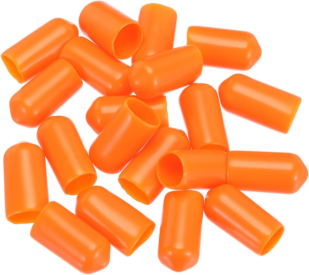 uxcell 20pcs Rubber End Caps 8mm(5/16") ID Vinyl PVC Round Tube Bolt Cap Cover Screw Thread