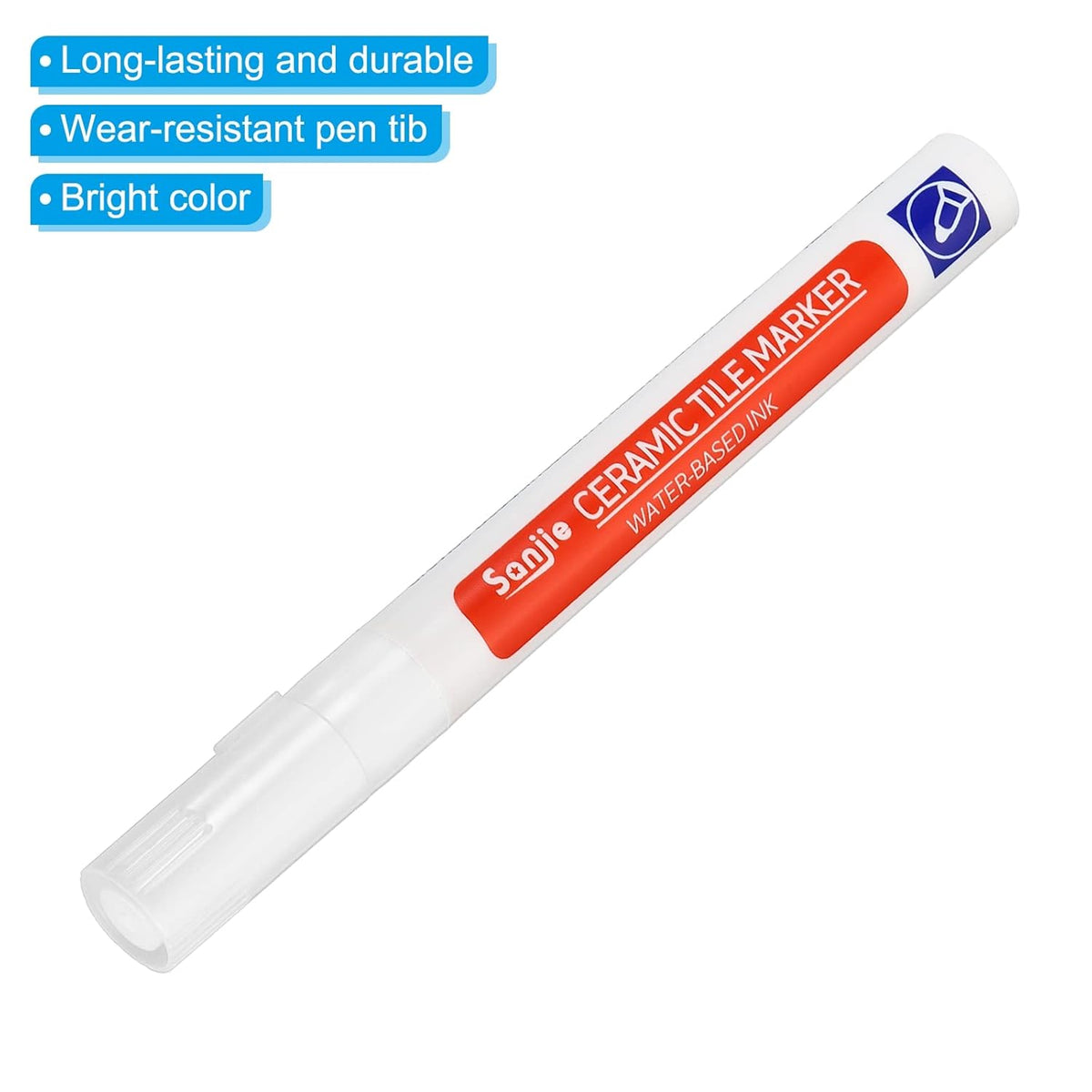 PATIKIL Grout Pen, 4 Pack White Tile Marker Waterproof Grout Sealer Pen Tile Repair Pens Paint Pens