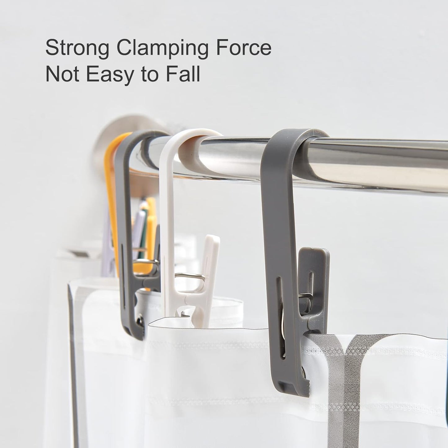Large Clothes Pins Towel Clips, 8 Pcs Multipurpose Clothes Pins Hook, Strong Plastic Clothes