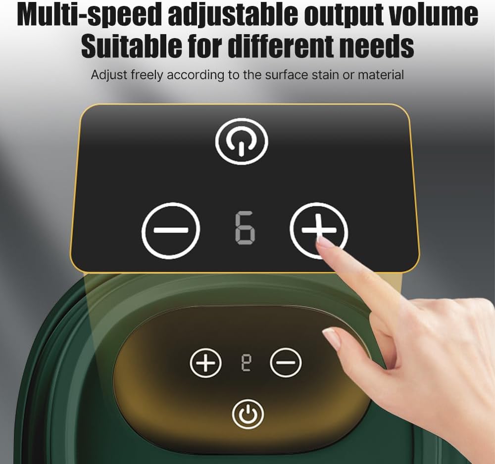 Irishom Pressurized Handheld Steam Cleaner with 3 Brushes and Extended Rod, Deep Cleaning Steamer