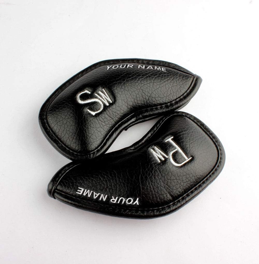 CRAFTSMAN GOLF 12pcs or 1pc Thick Synthetic Leather Golf Iron Head Covers Set Headcover Fit All