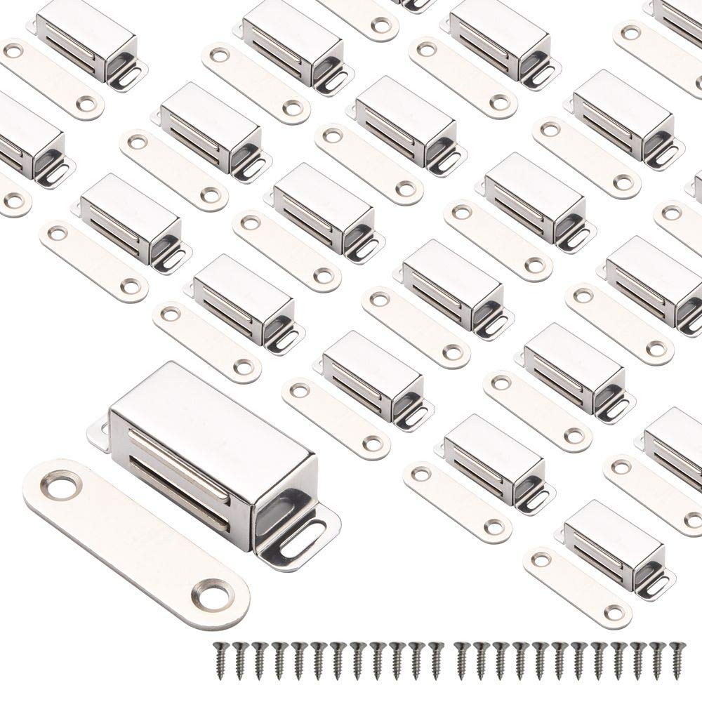Mousike Cabinet Magnets Magnetic Door Catch Stainless Steel Door Magnet for Kitchen Bathroom