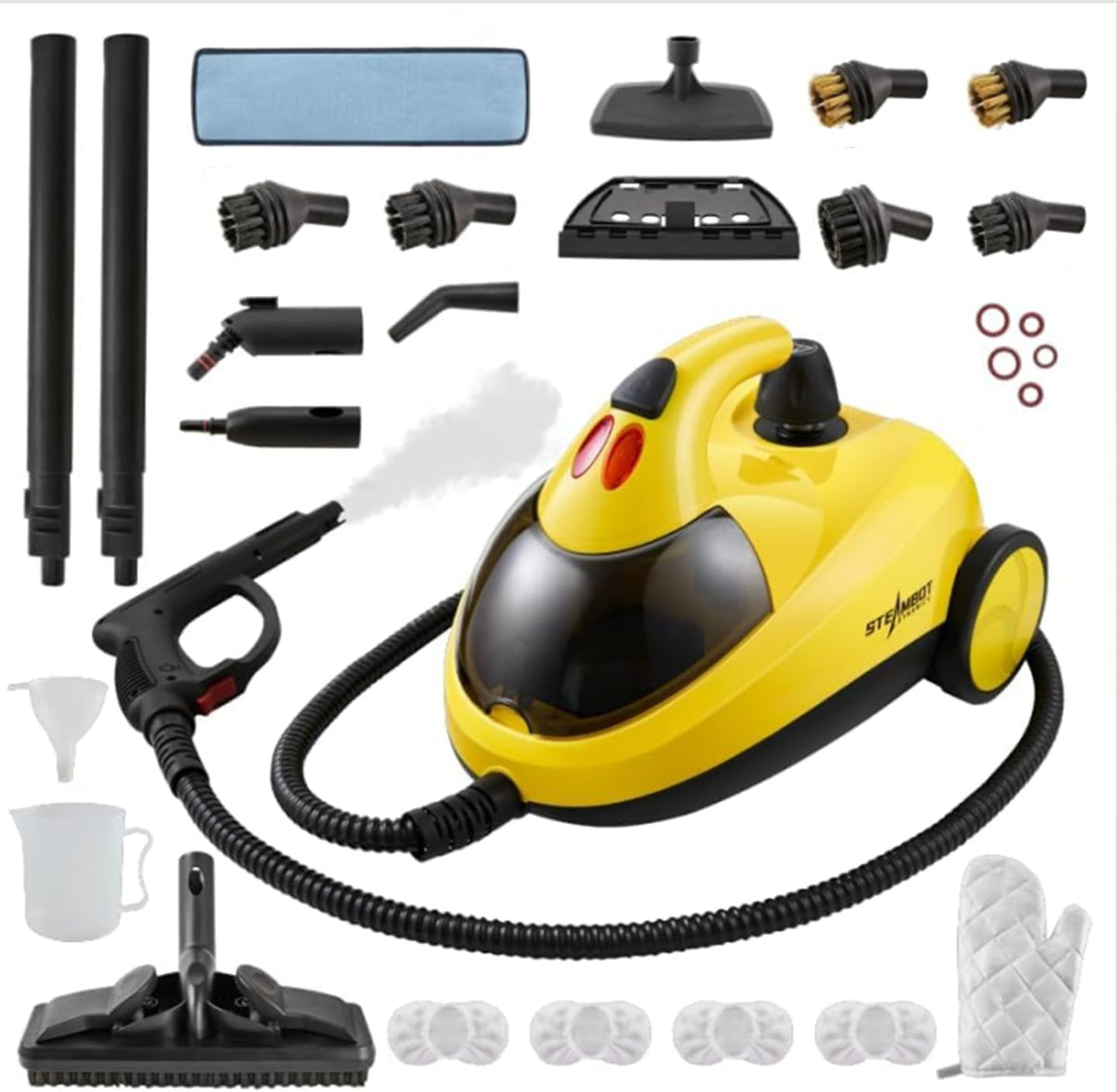 Steam Cleaner with 28-in-1 powerful, deep cleaning for home, floor, car, tiles, grout