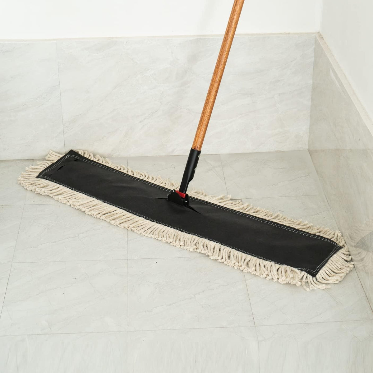 Matthew Cleaning 24'' High Strength Disposable Dust Mop Cotton Cut-end Yarn Mop Replacement Heads