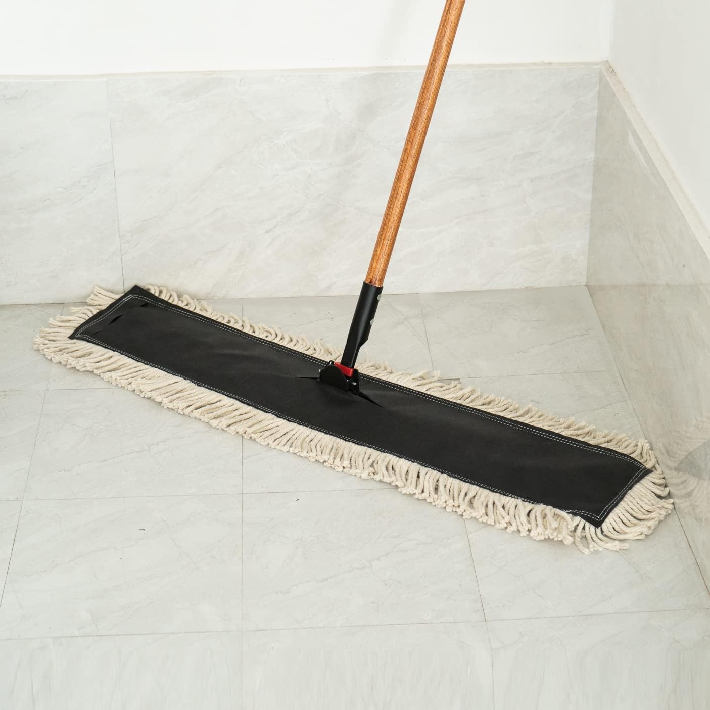Matthew Cleaning 24'' High Strength Disposable Dust Mop Cotton Cut-end Yarn Mop Replacement Heads