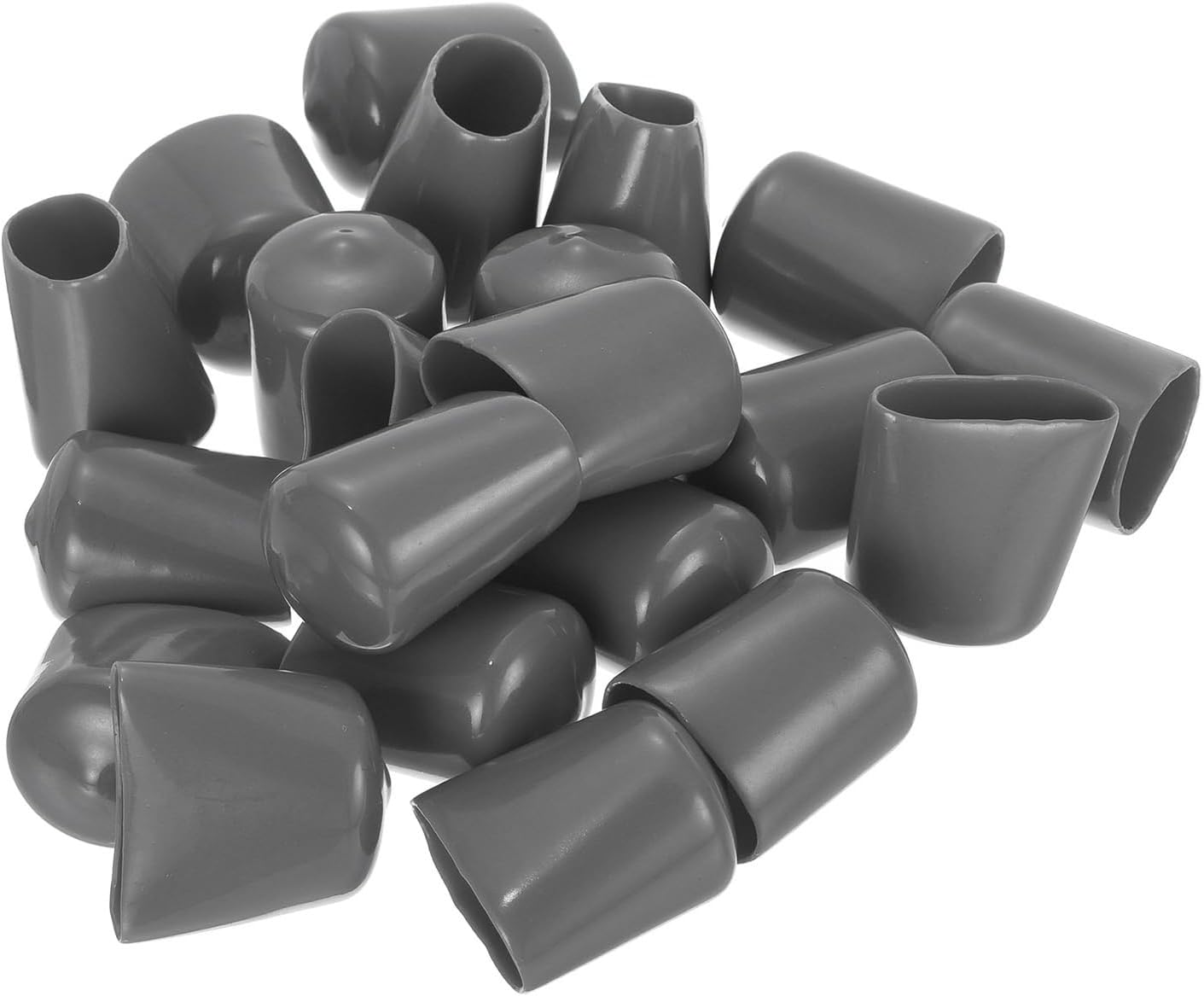 uxcell 20pcs Rubber End Caps 20mm ID Vinyl PVC Round Tube Bolt Cap Cover Screw Thread Protectors