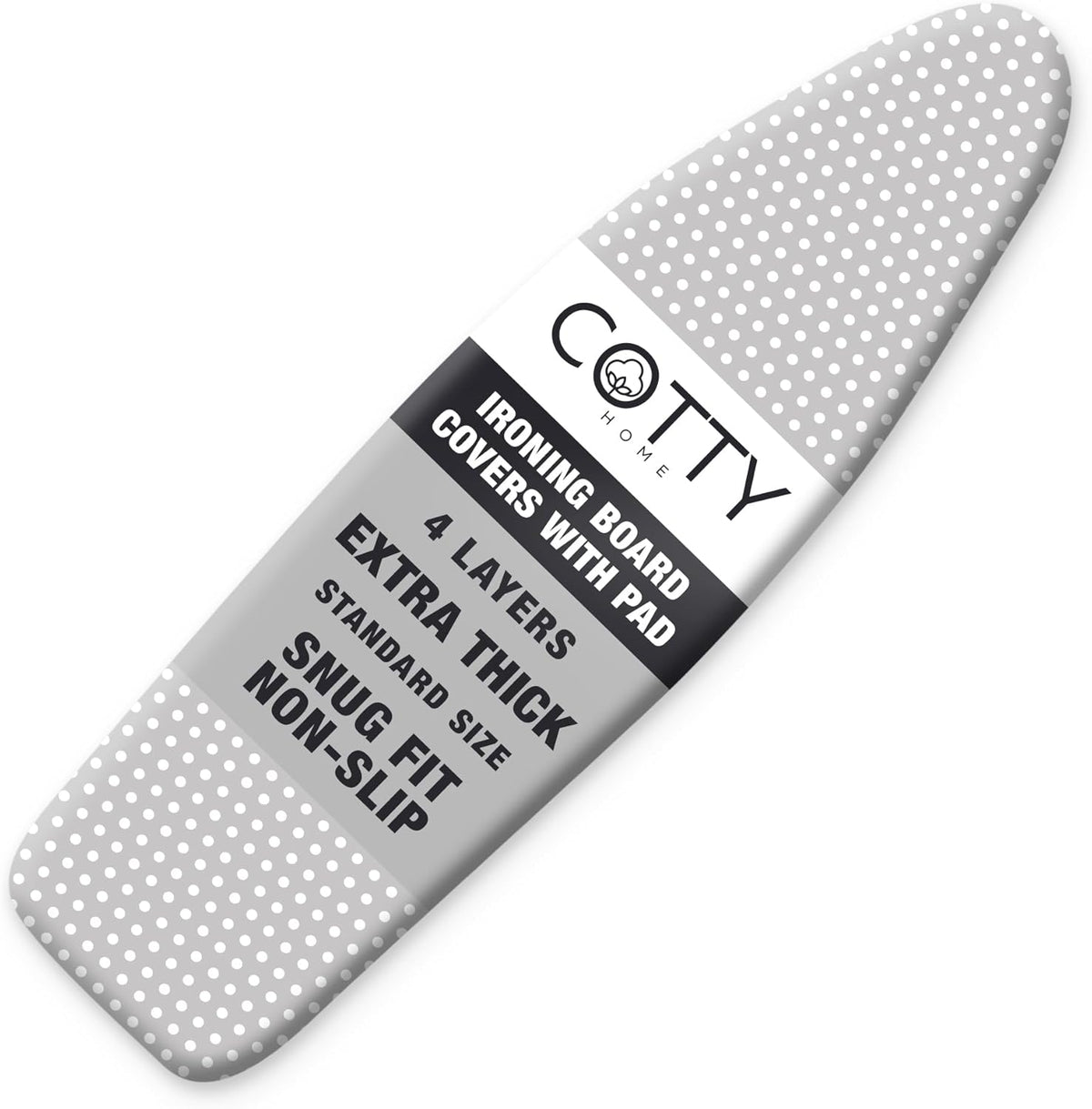 Extra Thick Ironing Board Covers with Pad Standard Size 15x54, Heat Reflective Full Scorch