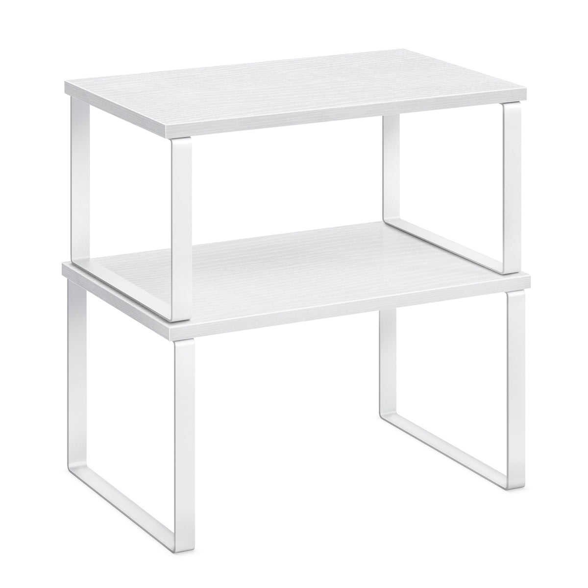 SONGMICS Cabinet Organizer Shelf, Set of 2 Kitchen Counter Shelves, Kitchen Storage, Spice Rack