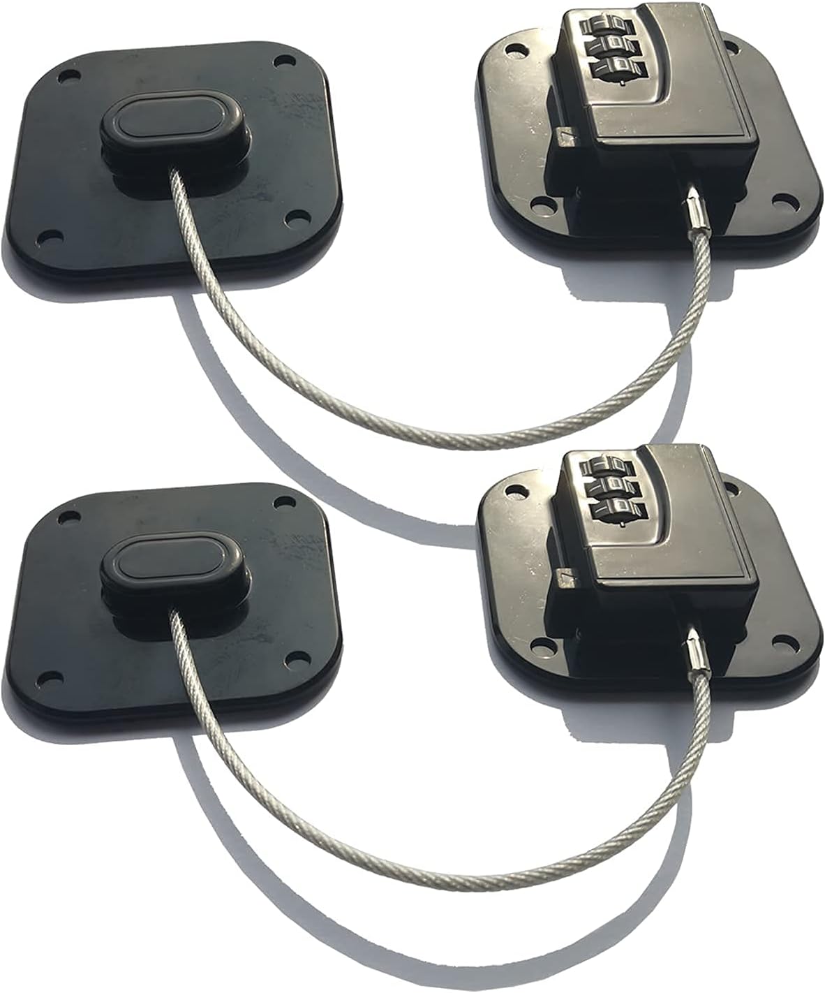 YEYA Upgraded Refrigerator Door Lock with Combination for Adults, Lock for Fridge, Freezer, File