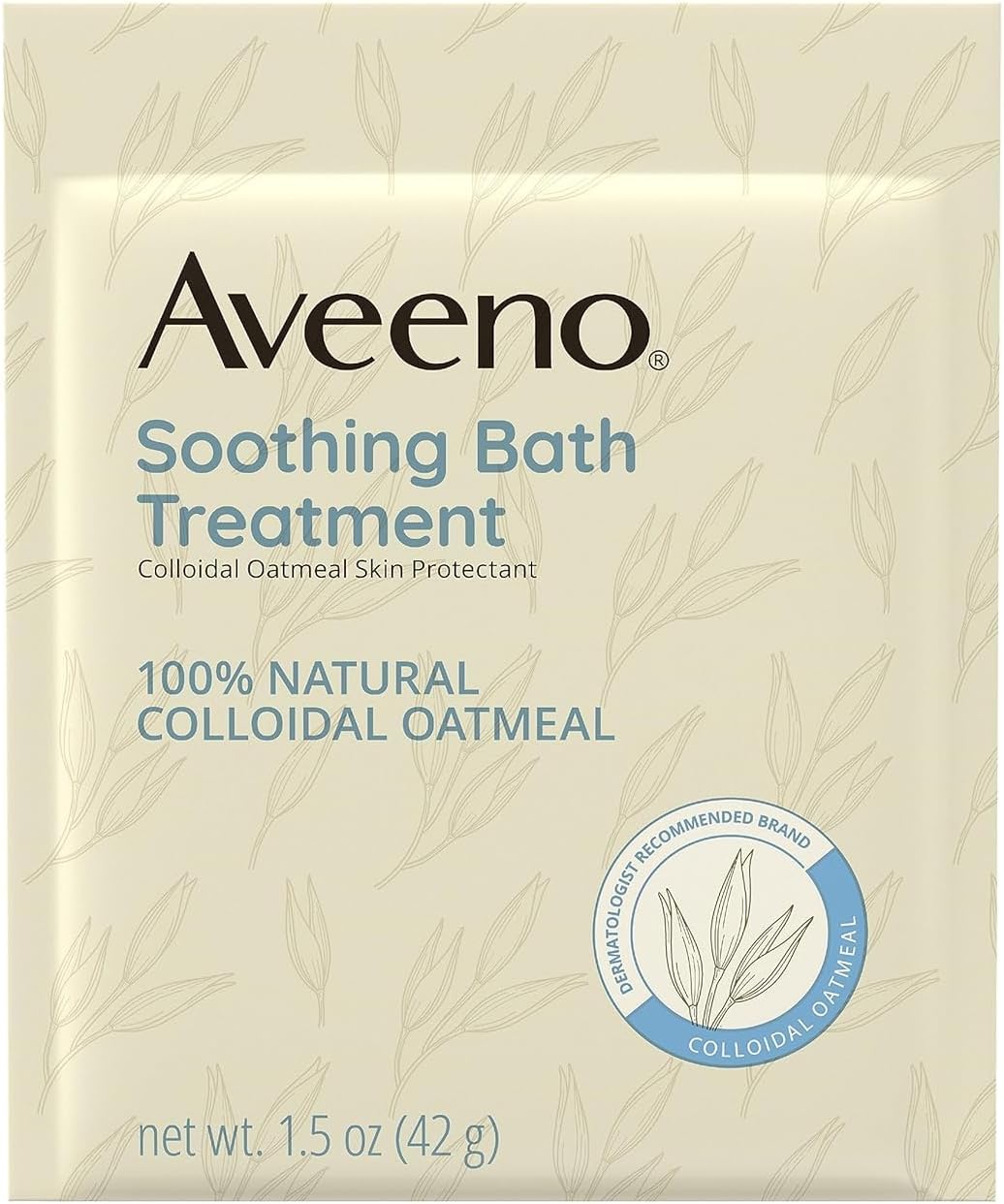 Aveeno Fragrance Free Soothing Bath Treatment, 100% Natural Colloidal Oatmeal, Sensitive Skin Bath