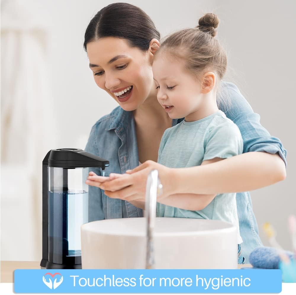 Secura 17oz Automatic Liquid Soap Dispenser, Touchless Battery Operated Hand Soap Dispenser with