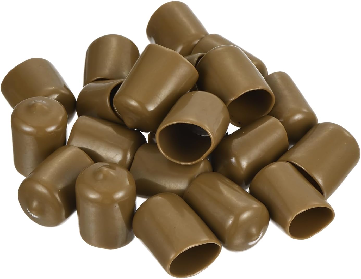 uxcell 20pcs Rubber End Caps 15.5mm(5/8") ID Vinyl PVC Round Tube Bolt Cap Cover Screw Thread