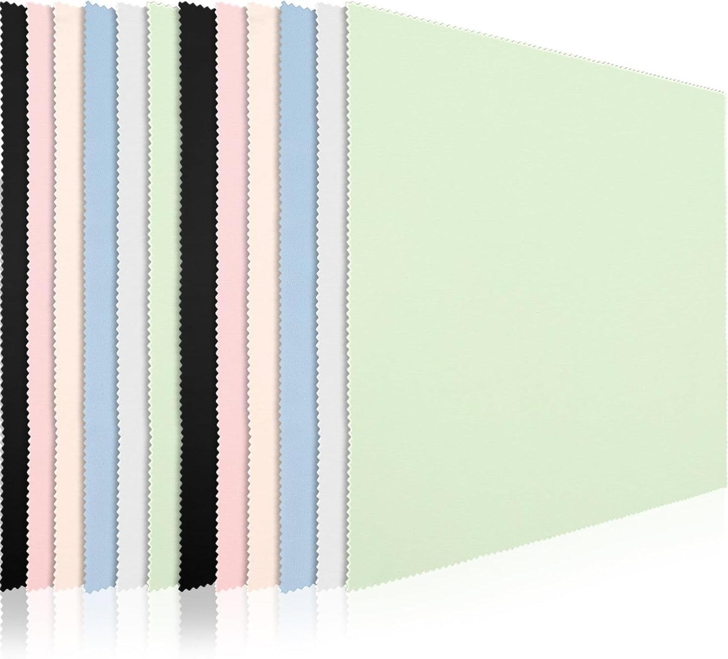 Frienda 12 Pack Large Microfiber Glass Cleaning Cloths 12 x 12 Inch Oversized Eyeglass Sunglasses