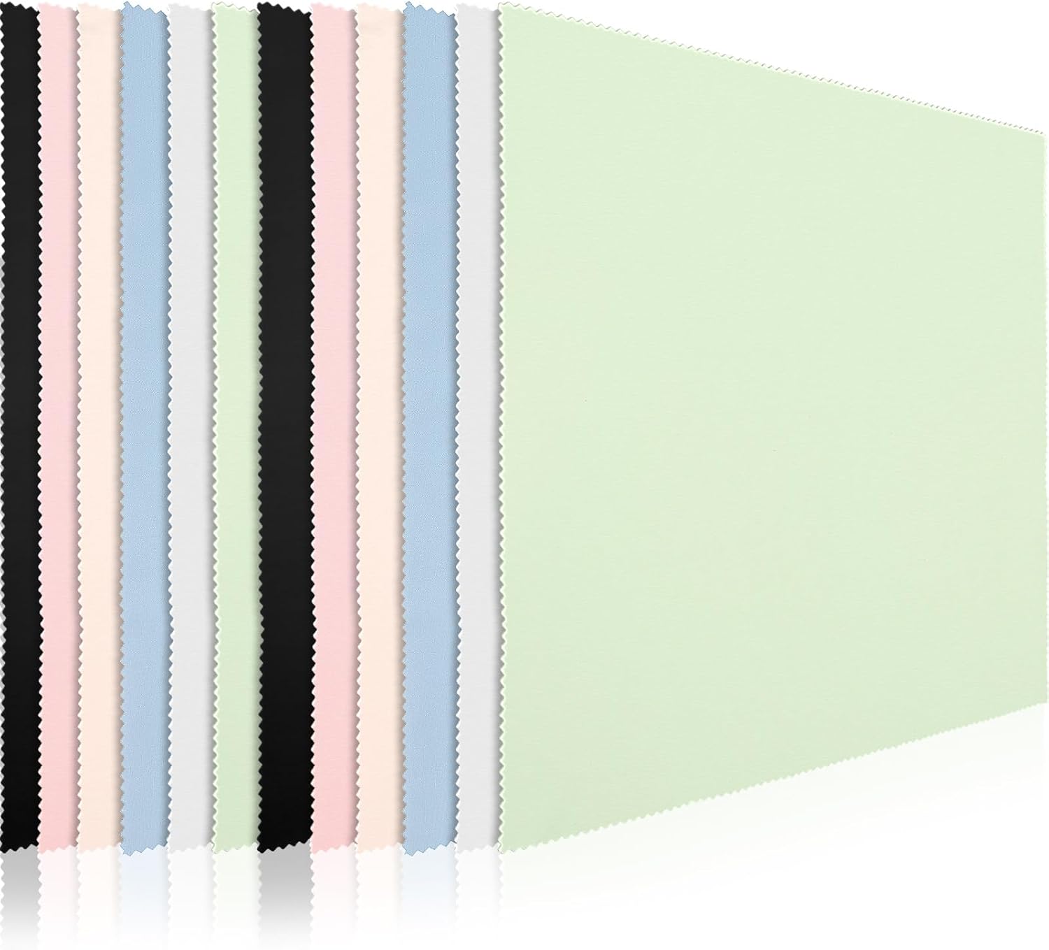 Frienda 12 Pack Large Microfiber Glass Cleaning Cloths 12 x 12 Inch Oversized Eyeglass Sunglasses